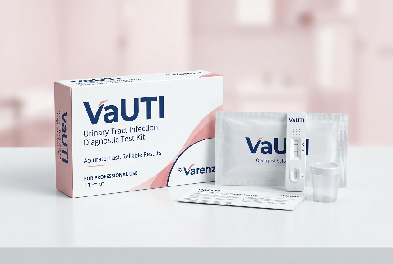 VaUTI urinary tract infection diagnostic test kit by Varenz Supplies